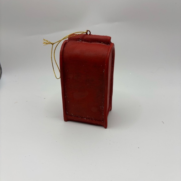 Letters to Santa Mailbox Christmas Ornament Resin Decor Hanging - Picture 3 of 3